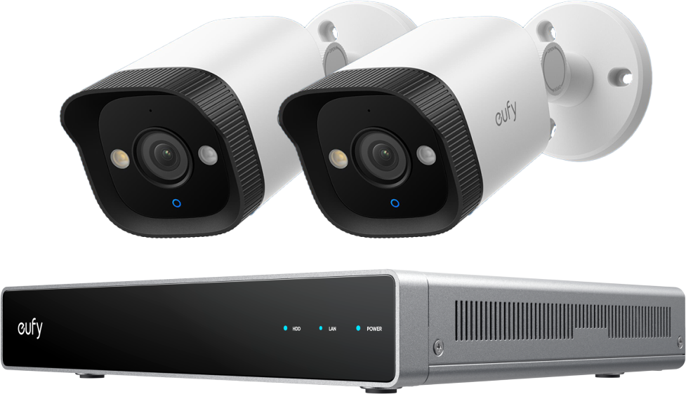 Anker eufy PoE Bullet-Überwachungskamera E40 2*Bullet PoE Cam mit NVR white