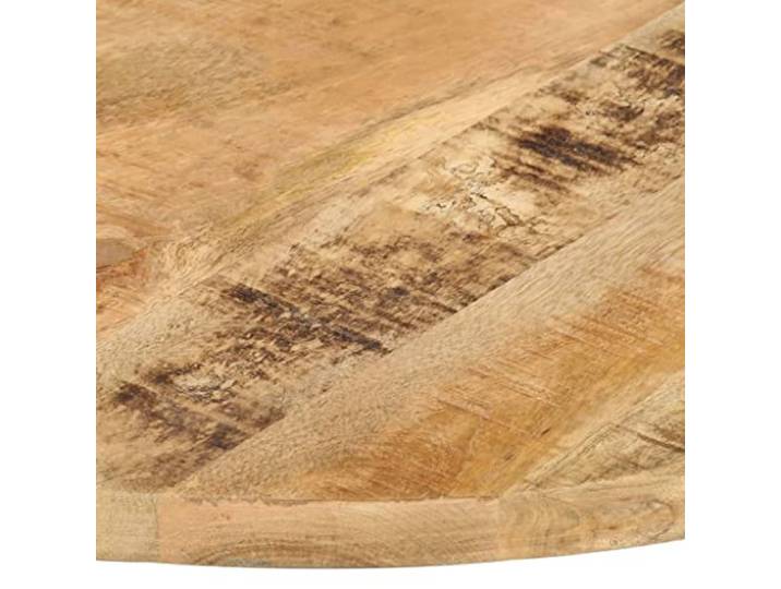 KLGBNCVE Tischplatte Massivholz Mango Rund 70 cm 25-27 mm Dicke, Industrieller Look, Für Esszimmer, Restaurant, Cafe, Hotel