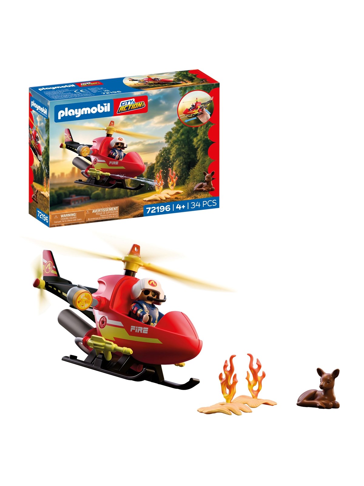 Playmobil City Action - Firefighting Helicopter