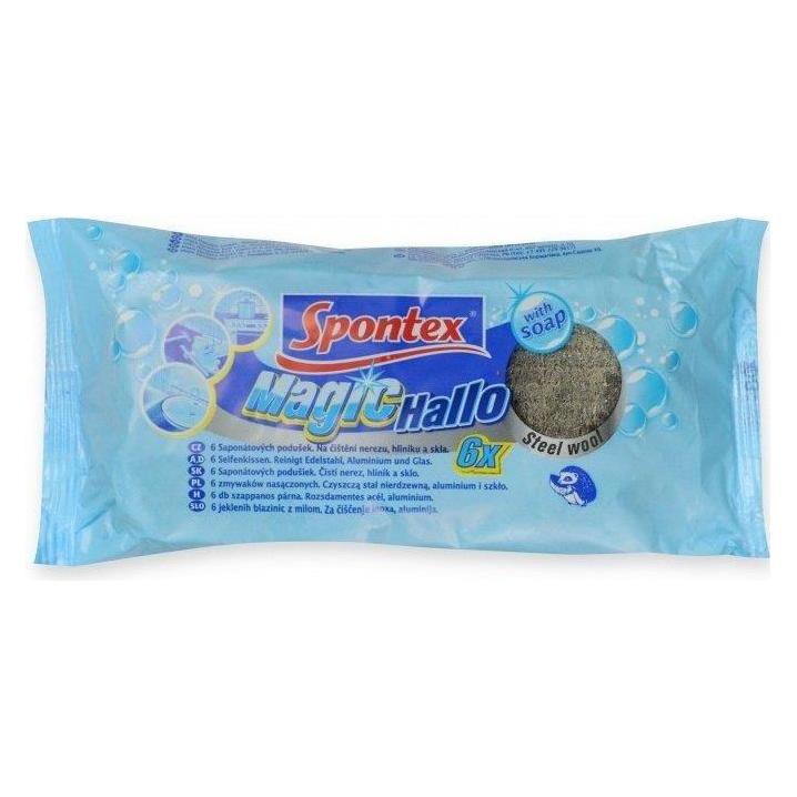 Spontex Scourers Metal With Soap Hallo 6 Pcs (6 Stk.) (33037170)