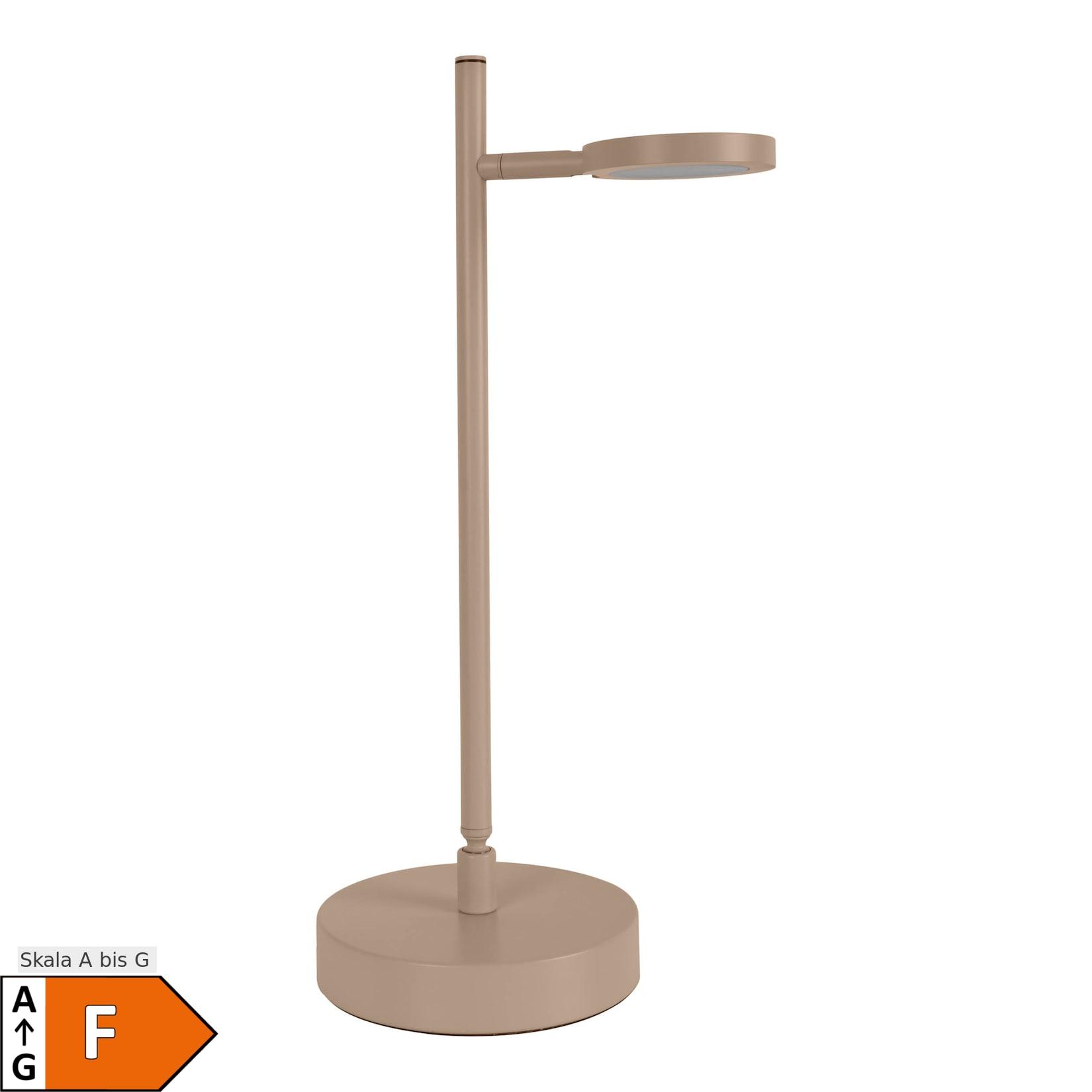 Näve LED Akku-/ Tischleuchte "LUPA" H: 45cm almond