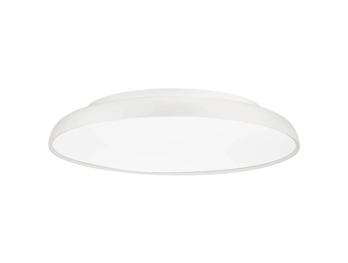 home24 Plafondlamp Linus Ø 45cm wit/wit kabel ABS, fitting ABS, kap aluminium, behuizing lamp aluminium niet uitwisselbare LED's LED-module