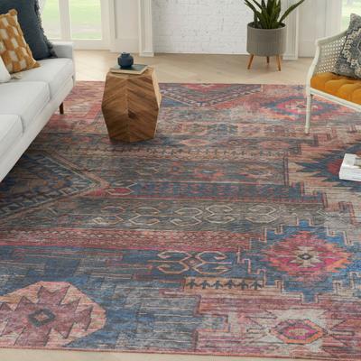 New Concept Washables Southwestern Machine Washable Area Rug