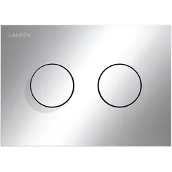 LAUFEN INEO Betätigungsplatte Groove, für WC-Element, Zweimengenbetätigung, H9001170040001, Farbe: Chrom