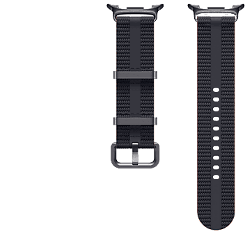 Correa - Samsung, Para Samsung Galaxy Watch8/Watch8 Classic/Watch9, Fácil ajuste, Athleisure, Talla S/M, Negro