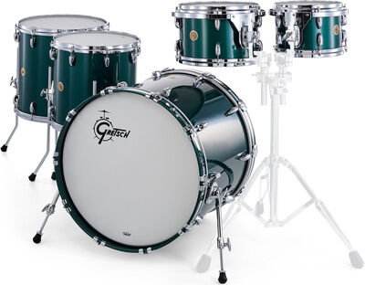 Gretsch Drums US Custom 2up 2down Green Cadillac Green Gloss