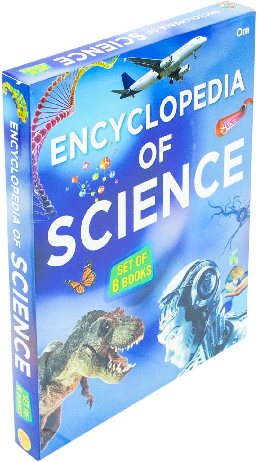 Om Books International Encyclopedia of Science 8 Books Collection Set by Om Books - Paperback - Ages 9-12 - Science Reference for Kids