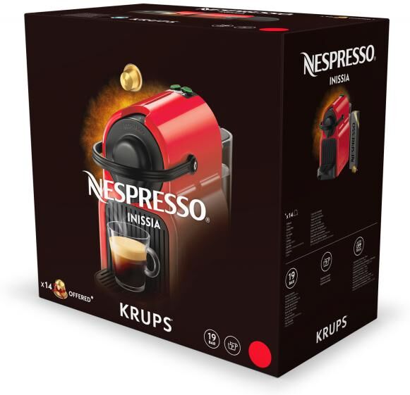 Krups MACCHINA DA CAFFE' NESPRESSO INISSIA XN1001 WHITE/BLACK