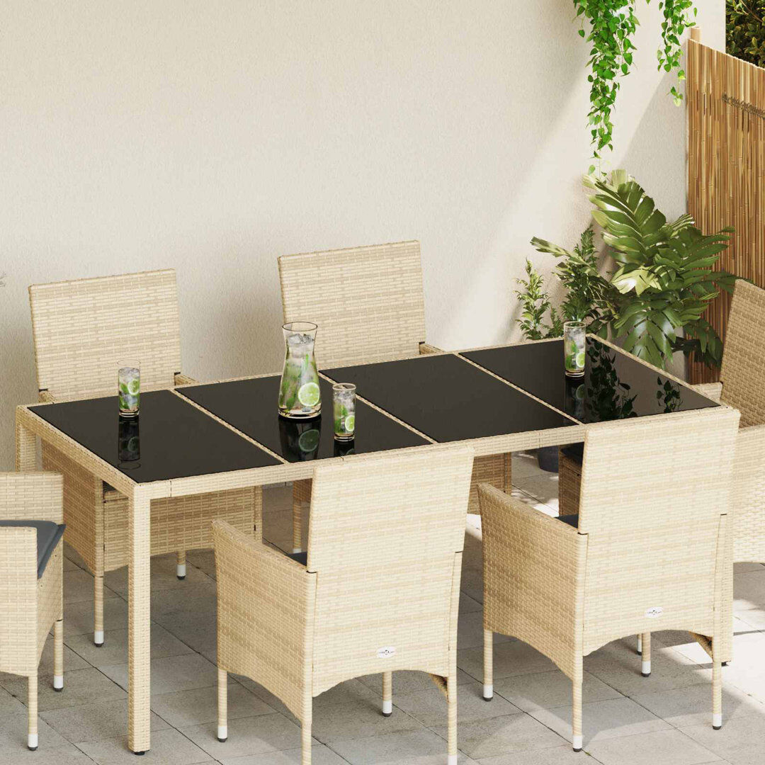 Alpen Home Glass Table Top Black 0.5cm H X 100cm W X 50cm D