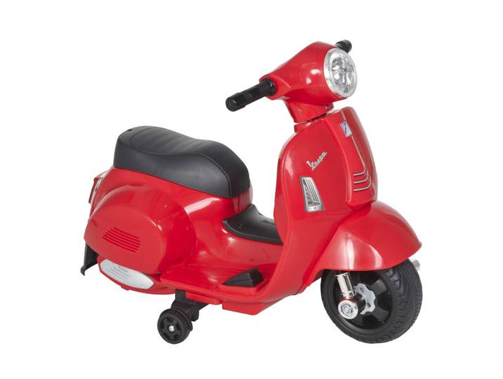 Homcom Vespa Elektromotorrad Kindermotorrad Elektrofahrzeuge 1,5 bis 3 Jahren Rot, Metall, 38x52x66.5 cm, unisex, Freizeit & Co, Gartenspielzeug, Kinder-Elektrofahrzeuge