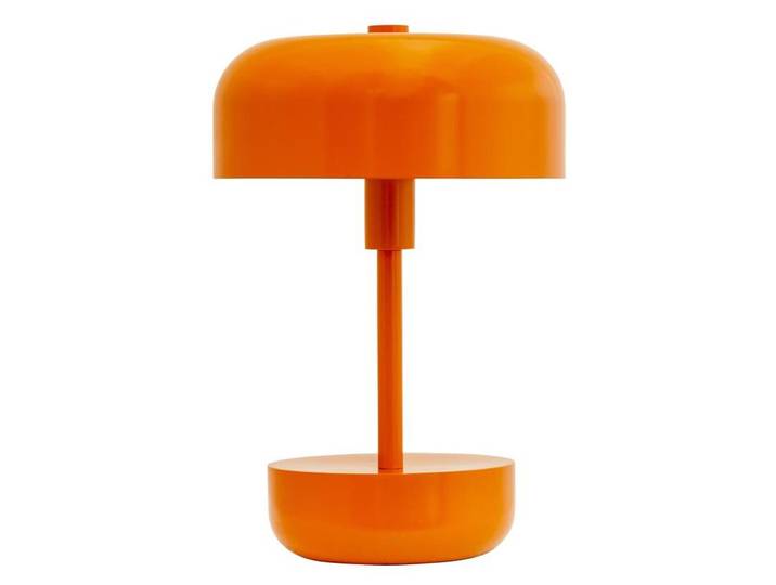 Lampe de table\, Lampe de table sans fil à intensité variable\, Lampe de table Led en métal\, Lampe de lecture\, Rechargeable par USB\, Haipot orange