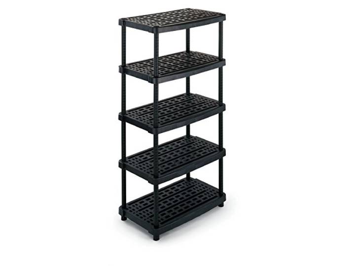 Terry, Regal 2436-5, Modulares Regal mit 5 Regalen, Innen- und Außenbereich - 93x59x188,5 cm