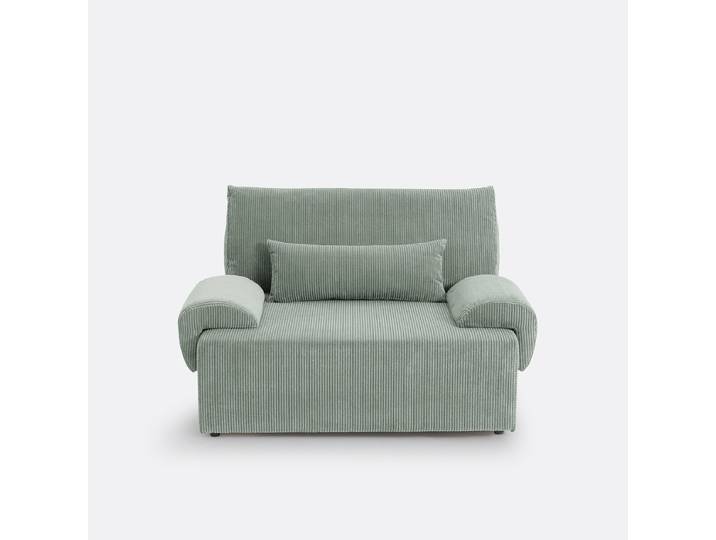 LA REDOUTE Canapé convertible avec coffre, 2 places, velours côtelé moyennes côtes,MAONA Vert Céladon
