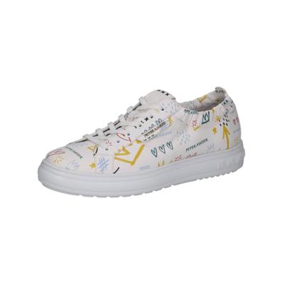 Sneaker PETER KAISER "Peter Kaiser Sneaker Leder", Damen, Gr. 38,5, weiß, Leder, Schuhe Sneaker