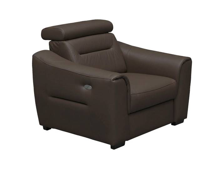 Celina Home Relaxsessel, Dunkelbraun, Holz, Echtleder, 100x104x102 cm, Made in EU, Lederauswahl, Relaxfunktion, Wohnzimmer, Sessel, Relaxsessel