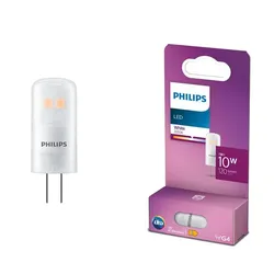 Nur noch angezeigter Bestand verfügbar:  PHILIPS LED G4-Stiftsockel Capsule Lampe mit 1W wie 10W warmweisses Licht 3000K