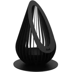 Endorphin, Feuerschale, Design Feuerkorb Luma –Whoo, medium, schwarz (45 cm)