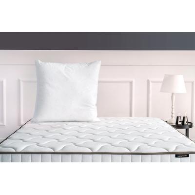 Baumwollkissen YATAS BEDDING "Cotton, Kissen 40x80 cm", weiß, B:80cm L:80cm, Bezug: 100% Baumwolle. Füllung: 100% Baumwolle, Kopfkissen, allergiker geeignet (Hausstauballergiker)