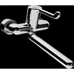HANSA HANSAMEDIPRO protec Waschtischarmatur, Ausladung 311 mm, chrom, Sicherheitshebel, 02582202
