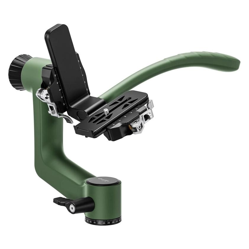 Leofoto PG-3SL Carbon Fiber Gimbal Head with long handle - green (2-Wege-Neiger) (PG-3SL Green)