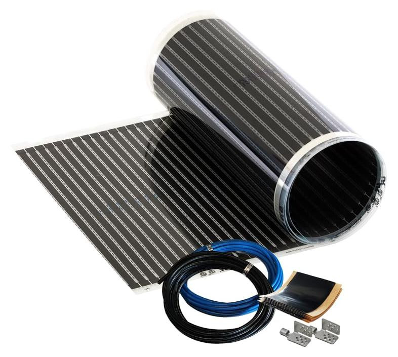 Selius Vloerverwarmingsfolie Infrarood - Breedte: 100 cm - 150 W/m2 - Zwart - Elektrisch Binnen