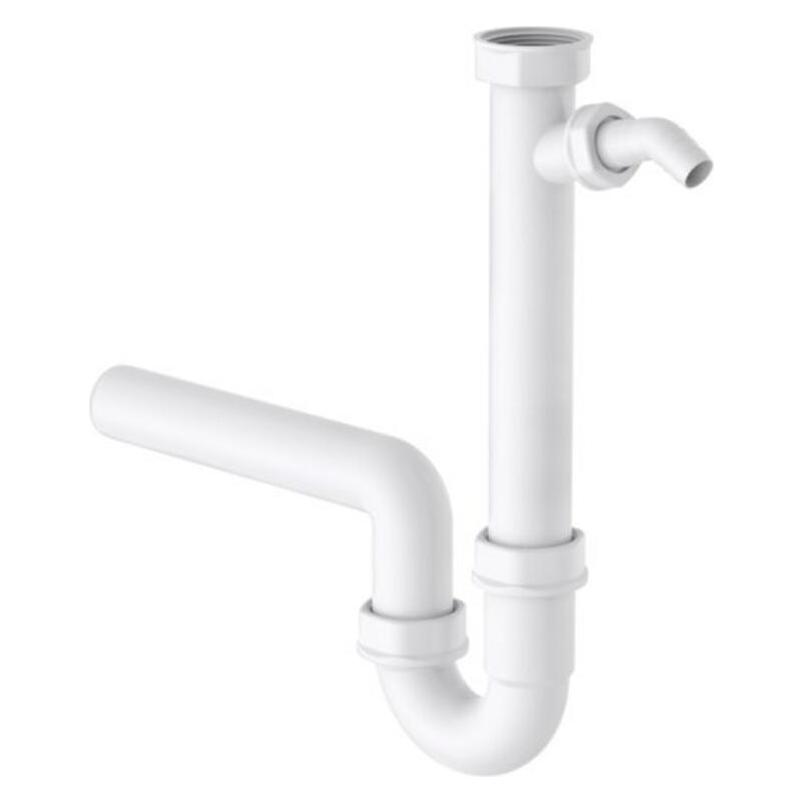 Magni KS Spültisch-Röhrensiphon Weiss, 1 1/2"IG x 40 mm, mit 3/4" Geräteanschluss (3/4") (88743500)