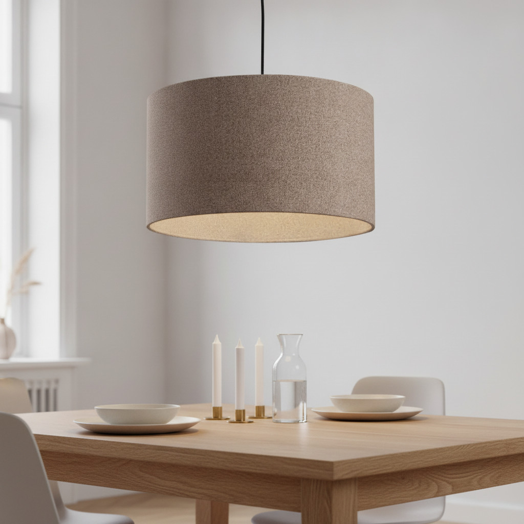 Lyora Hanglamp Syrin - Bruin - Modern Textiel