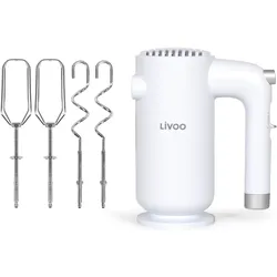 Livoo Elektrischer Mixer, Handmixer, Weiss