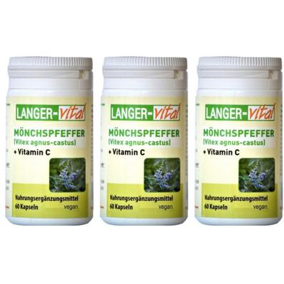 Mönchspfeffer 350 mg+Vitamin C Kapseln x3 3x60 St