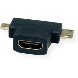 VALUE HDMI T-Adapter HDMI  - HDMI Mini + HDMI Micro
