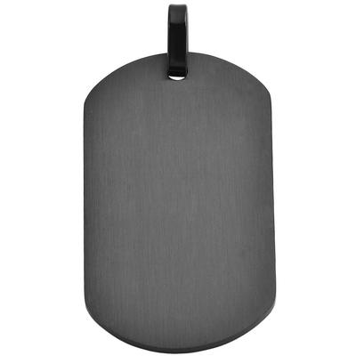 Dog Tag Anhänger AKZENT "Gabrio, langlebig", schwarz, Schmuckanhänger, Damen, Edelstahl