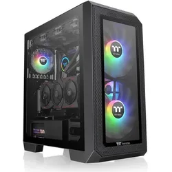 Thermaltake View 300 MX Black ARGB (ATX, mATX, Mini-ITX), PC Gehäuse, Schwarz