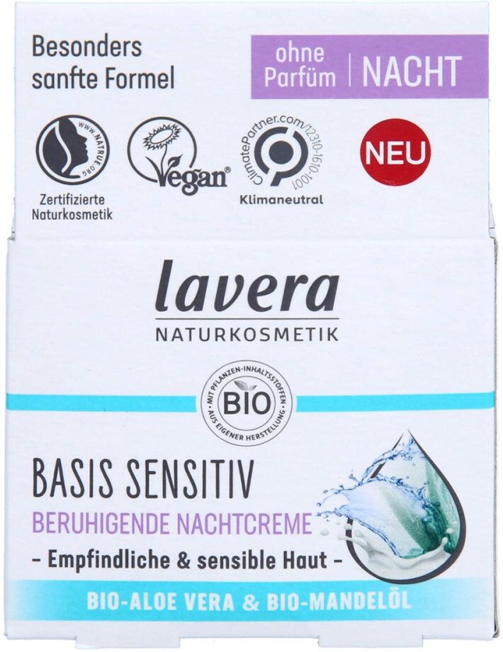 Lavera Basis Sensitiv Ber.nachtcreme 50ml