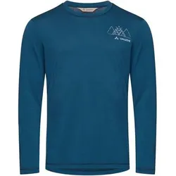 VAUDE Herren Unterhemd Me Monviso Wool LS T-Shirt II, Größe M in Blau Blau
