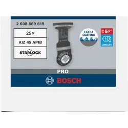 Bosch PRO AIZ 45 APIB Tauchsägeblatt 45 x 45 mm 25-tlg - 2608669619