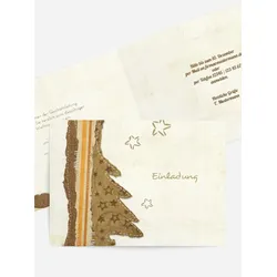 Weihnachtseinladung geschäftlich selbst gestalten mit Spruch und Fotos im Onlinedesigner bei Meine-Kartenmanufaktur.de