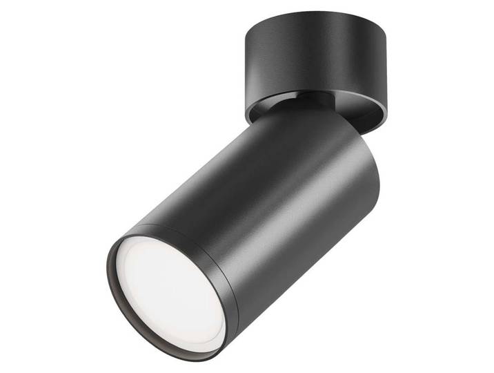 Plafonnier\, aluminium\, noir\, réglable