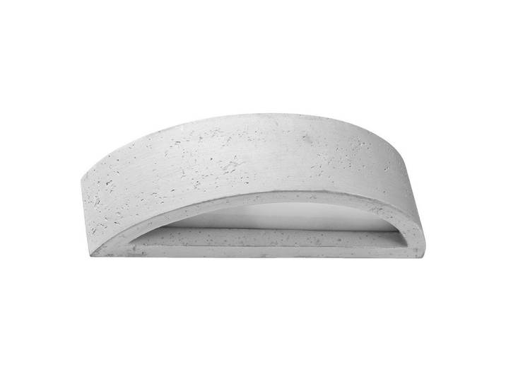 Wandleuchte Atena, Hellgrau, Stein, 14.5x10x40 cm, ISO 9001, Touch (on/off), Lampen & Leuchten, Innenbeleuchtung, Wandleuchten, Wandlampen mit Schalter