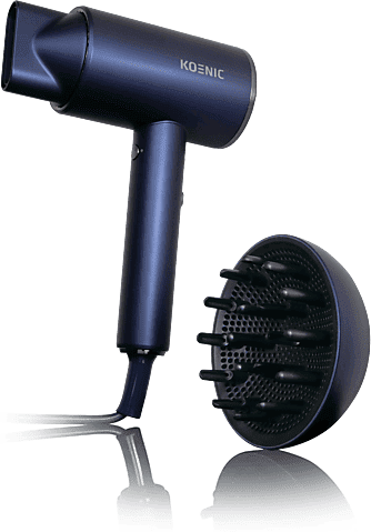 Secador - KOENIC KHD 163425, 1600W, 4 Niveles de Temperatura, 2 Ventilador, Difusor incluido, Azul