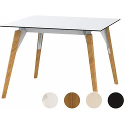 Vondom »FAZ Wood« Tisch 90x90 cm / White / Eschenholz dunkel