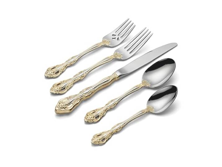 Oneida F100020Al20 Golden Michelangelo Besteck-Set, 20-teilig, für 4 Personen