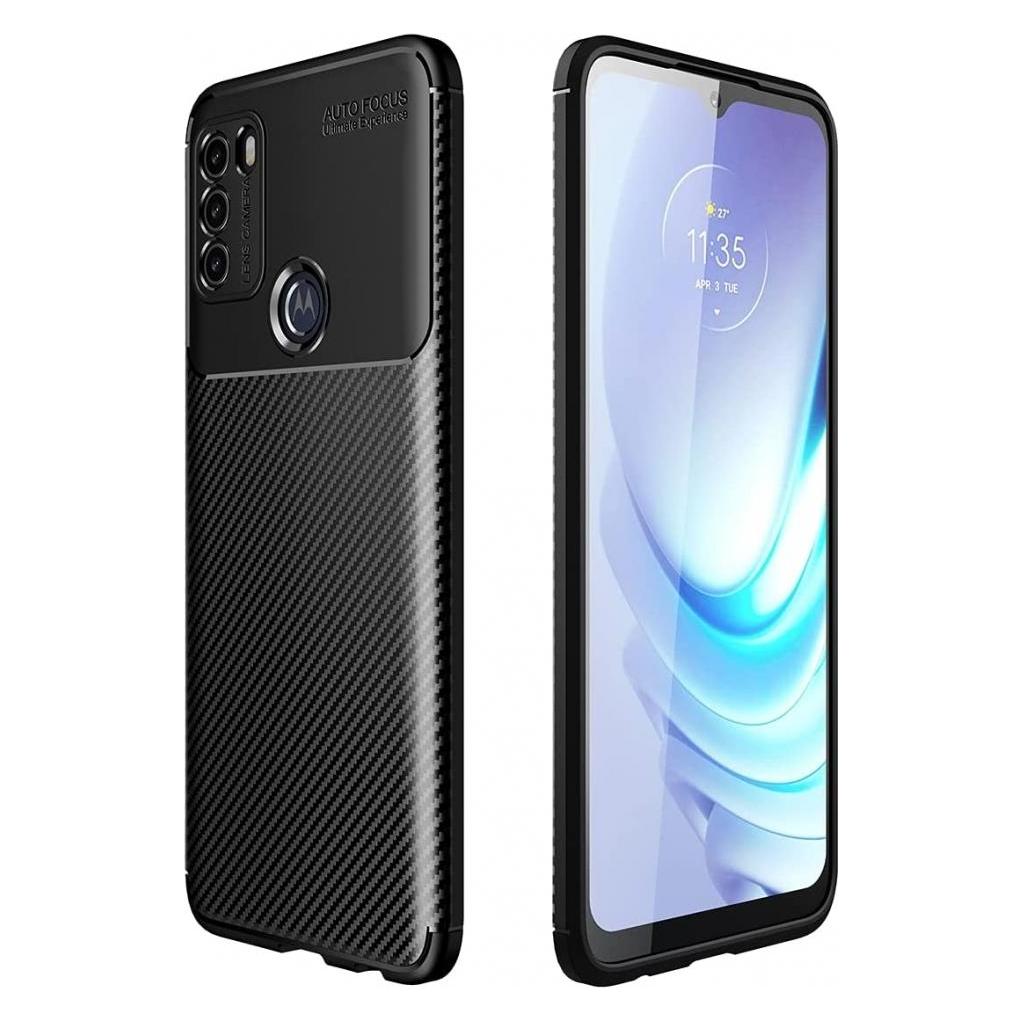 Screenguard Motorola Moto G50 Hülle Carbon Design TPU Case (Motorola Moto G50) (00028850)