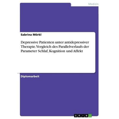 Depressive Patienten unter antidepressiver Therapie. Vergleich des Parallelverlaufs der Parameter Schlaf, Kognition und Affekt, Taschenbuch von