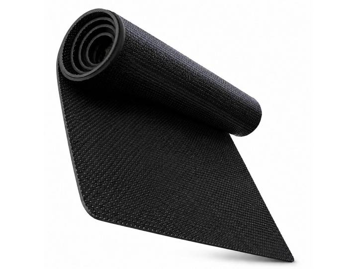 Relaxdays Bodenschutzmatte Schwarz PVC rutschfest 180x60 cm, Kunststoff, 180x60 cm, Büromöbel, Bürostühle, Bürostuhl-Ersatzteile & Bodenschutzmatten