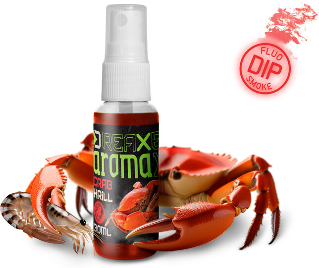 Spray à appât Delphin AromaX/30ml Crabe-krill/rouge Silver, Gray, Brown Crabe-krill/rouge