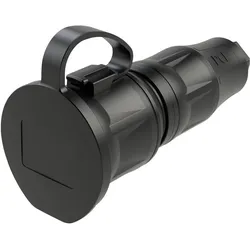 PCE, Netzstecker + Netzkupplung, PC Electric 24711-ssc Schutzkontaktkupplung Kunststoff 250 V Schwarz IP54