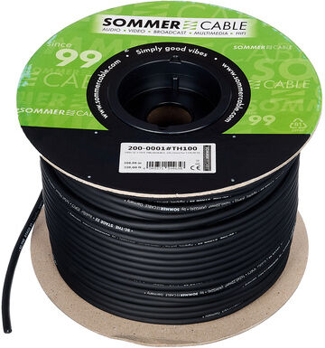 Sommer Cable SC Stage 22 Highflex SW/100M Schwarz