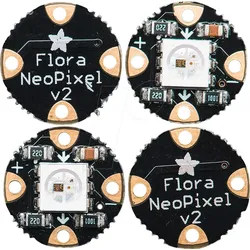 DEBO NP F RGB - Entwicklerboards - Flora RGB Smart NeoPixel, 4er-Pack, WS2811