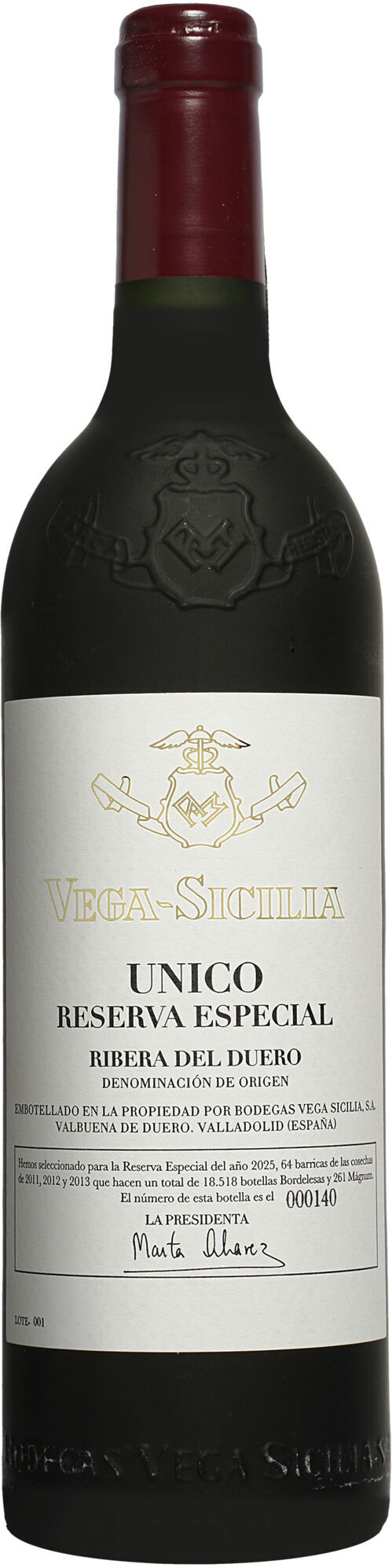 Vega+ Sicilia »Único« Reserva Especial (11 12 13) 14% Vol. Rotwein Trocken aus Spanien
