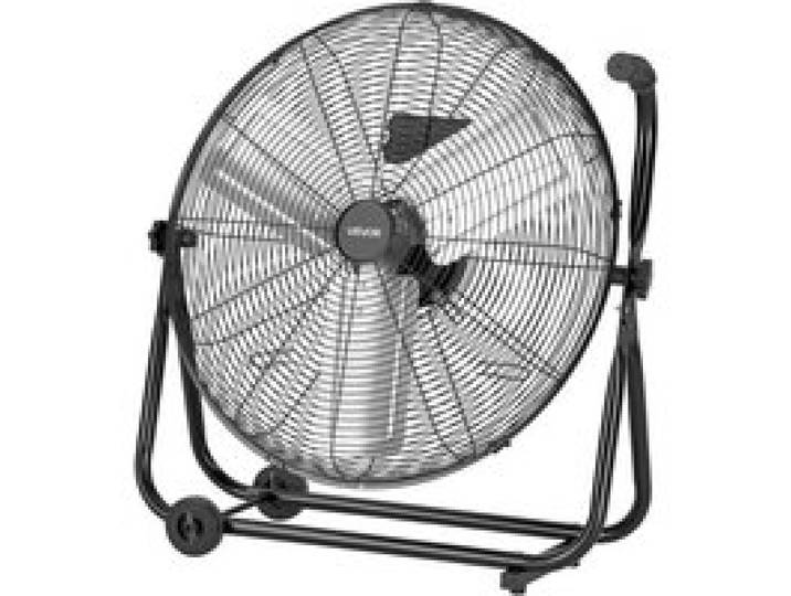 VEVOR Ventilateur de Sol 60,96 cm, Ventilateur Industriel Haute Vitesse 12743 m³/h, 3 Vitesses, Pales en Alliage d'Aluminium, Angle Réglable à 360°, pour Atelier, Garage, Entrepôt et Sous-Sol, Noir